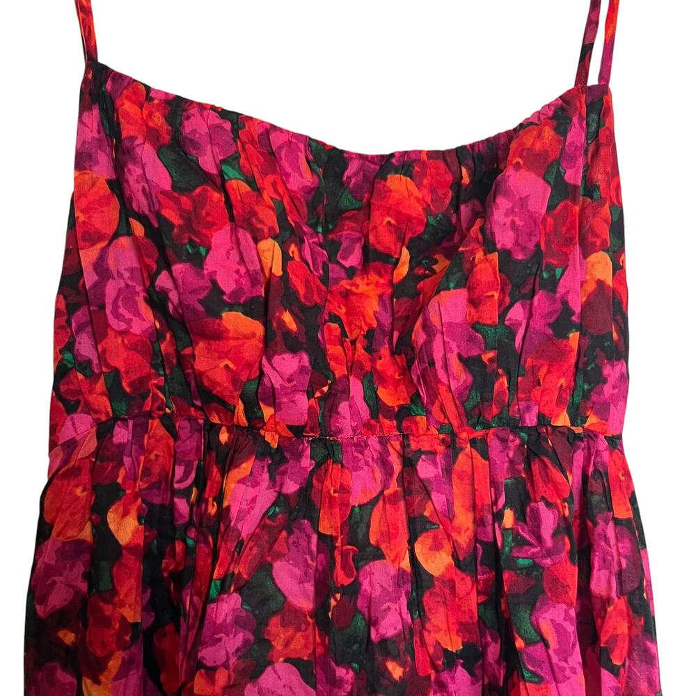 NWT J. Crew Empire Waist Cotton Voile Maxi Dress Pink Floral Tie Back Size XL - Picture 6 of 12